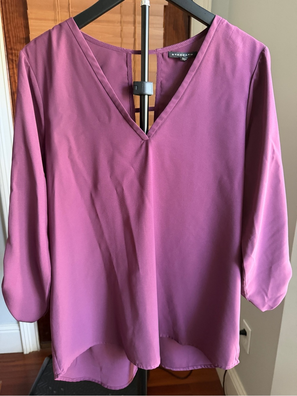 Staccato Mauve V-Neck Blouse